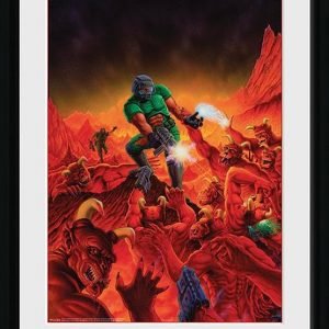 Doom Classic Key Art Kehystetty Kuva