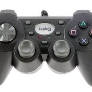 Logic 3 PS2 Game Pad - Dual Shock 2 -  Black