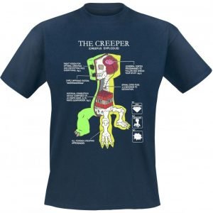 Minecraft Creeper Anatomy T-Paita
