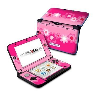 Nintendo 3DS XL Skin Retro Pink Flowers