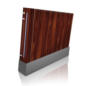 Nintendo Wii Skin Dark Rosewood