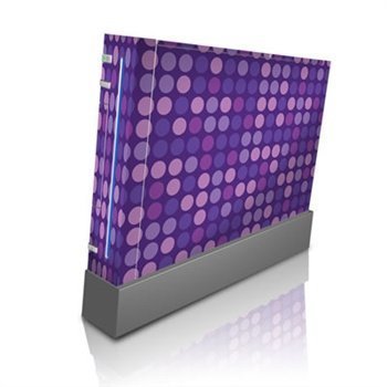 Nintendo Wii Skin Purple Dots