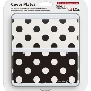 Official Cover Plate for New Nintendo 3DS - Black and White Dots