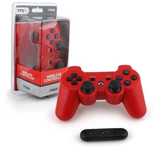 PS3 Controller Wireless - 2.4 GHZ Controller - Red  TTX