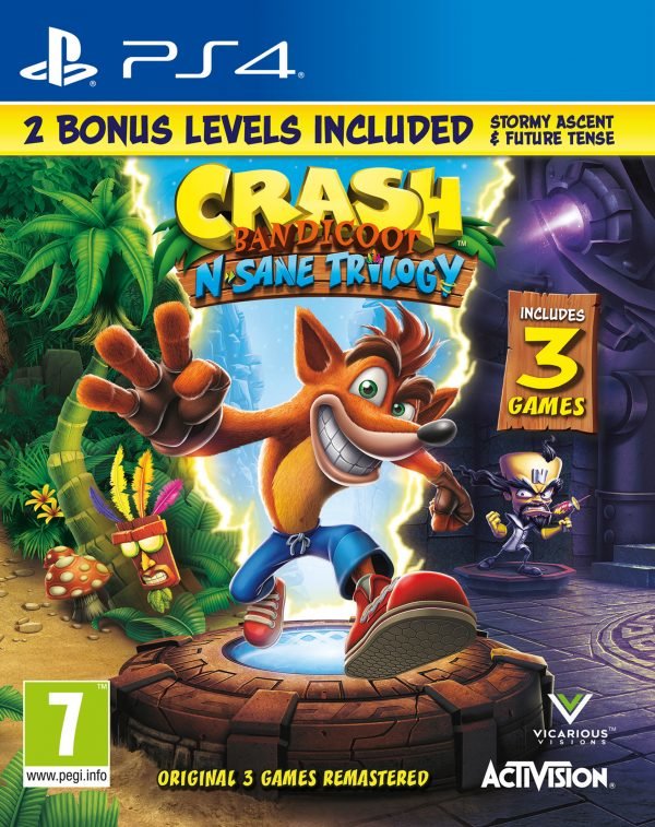 Playstation 4 Crash Bandicoot N. Sane Trilogy Peli