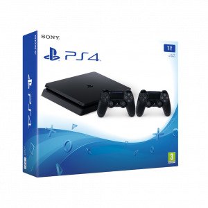 Playstation 4 Ps4 Slim 1 Tt Pelikonsoli + Dual Shock 4 Lisäohjain