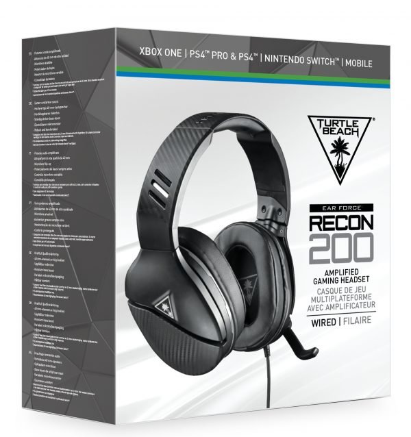 Playstation 4 Turtle Beach Recon 200 Black Multiformat Headset Pelikuulokkeet