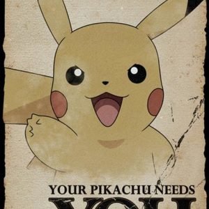 Pokemon Pikachu Needs You Juliste