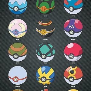 Pokemon Pokeballs Juliste