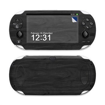 Sony PS Vita Skin Black Woodgrain