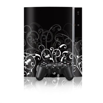 Sony PlayStation 3 Skin B&W Fleur