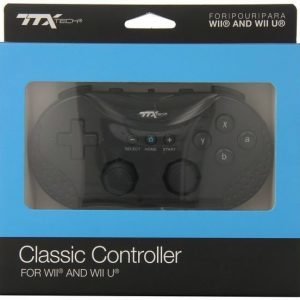 TTX Tech - Classic Wii / Wii U - Controller - Black