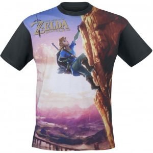 The Legend Of Zelda Breath Of The Wild All Over Link Climbin T-Paita