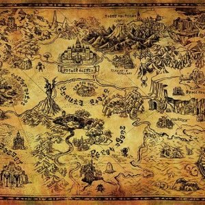 The Legend Of Zelda Hyrule Map Juliste