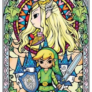 The Legend Of Zelda Stained Glass Juliste