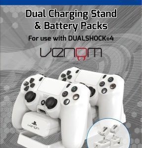 Venom Dual Charging Stand & Battery Pack White