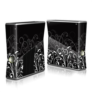 Xbox 360 Slim Skin B&W Fleur