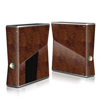 Xbox 360 Slim Skin Dark Burlwood